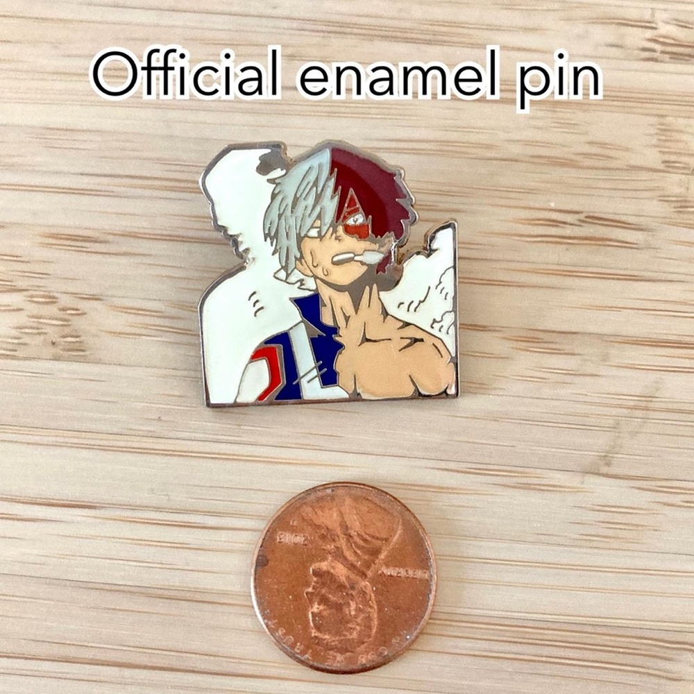 Rare my hero academia enamel pin Todoroki